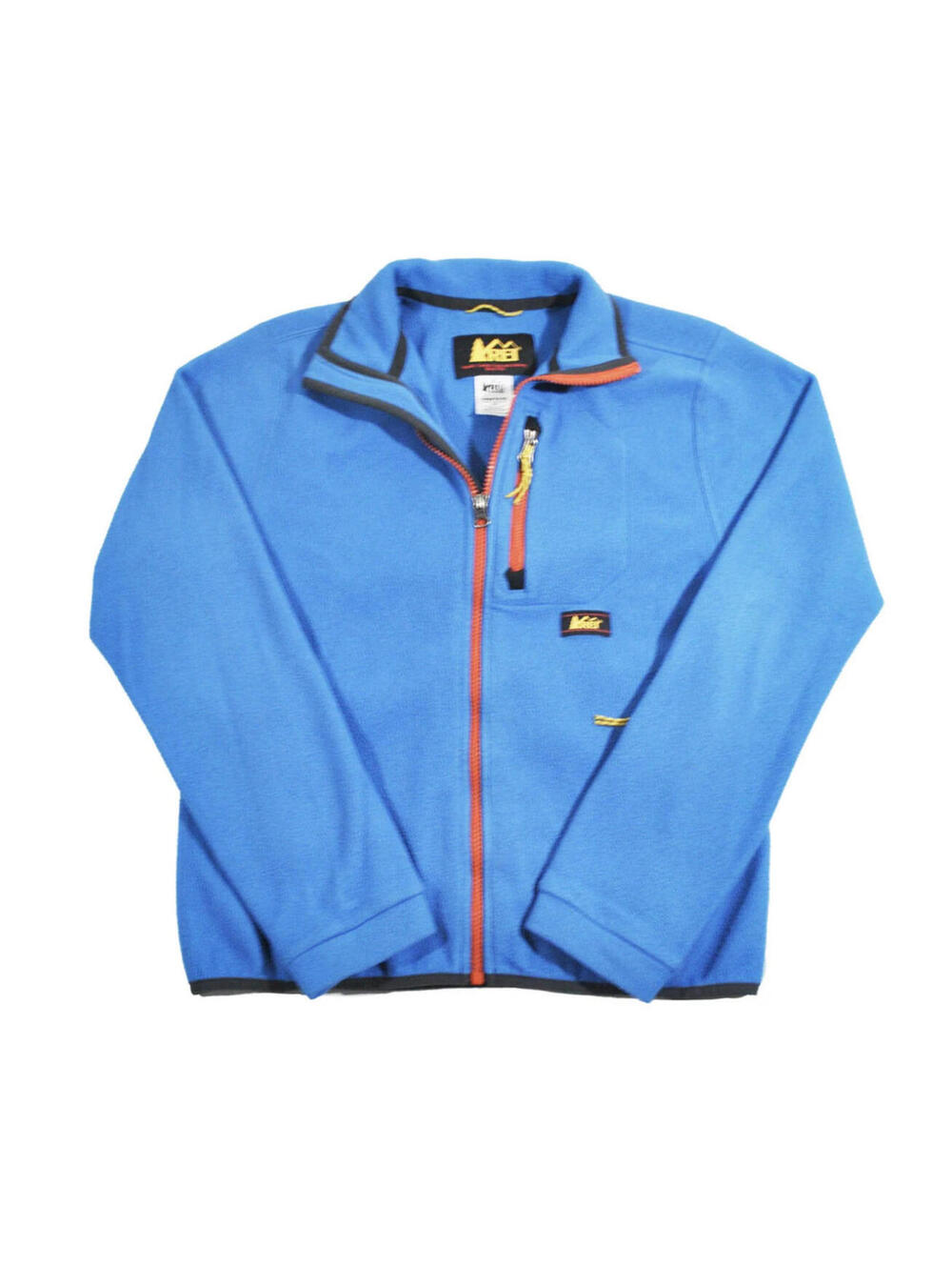 REI Outdoors Winter Hiking Blue Zip Jacket Fleece Size Youth Large
